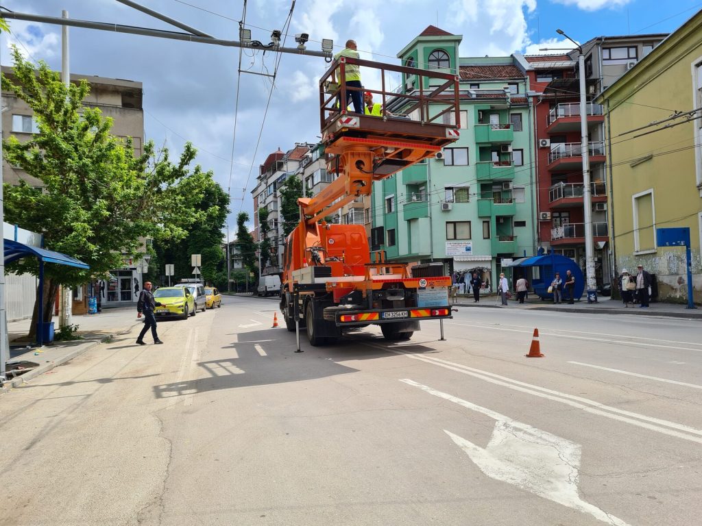 Системата за управление на трафика в Плевен (галерия): 65 снимки от строежа